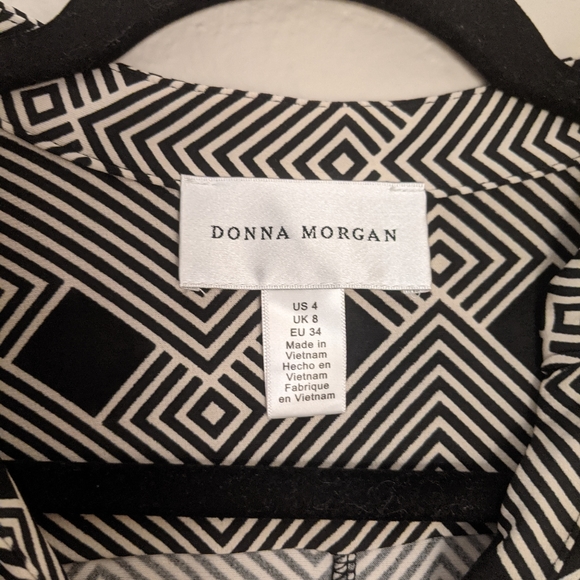 Donna Morgan size 4 Black and white shift dress - Picture 9 of 10